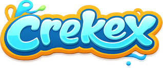 crekex হোম পেজের নীয়ন লোগো